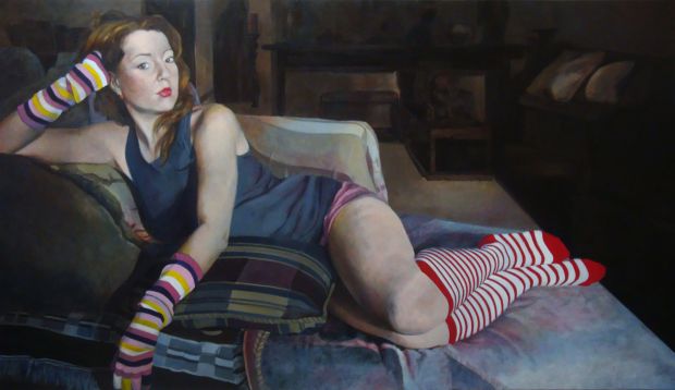 Paula Saneaux - Yes, it is -  Acrylic on Canvas - 36x60 in - 2011